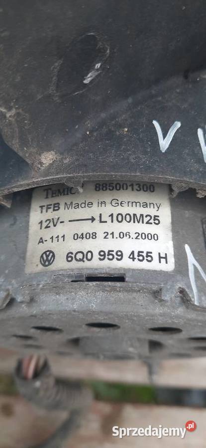 WENTYLATOR VW Polo 9N Motor 6Q0 959 455 H osobowe sprzedam