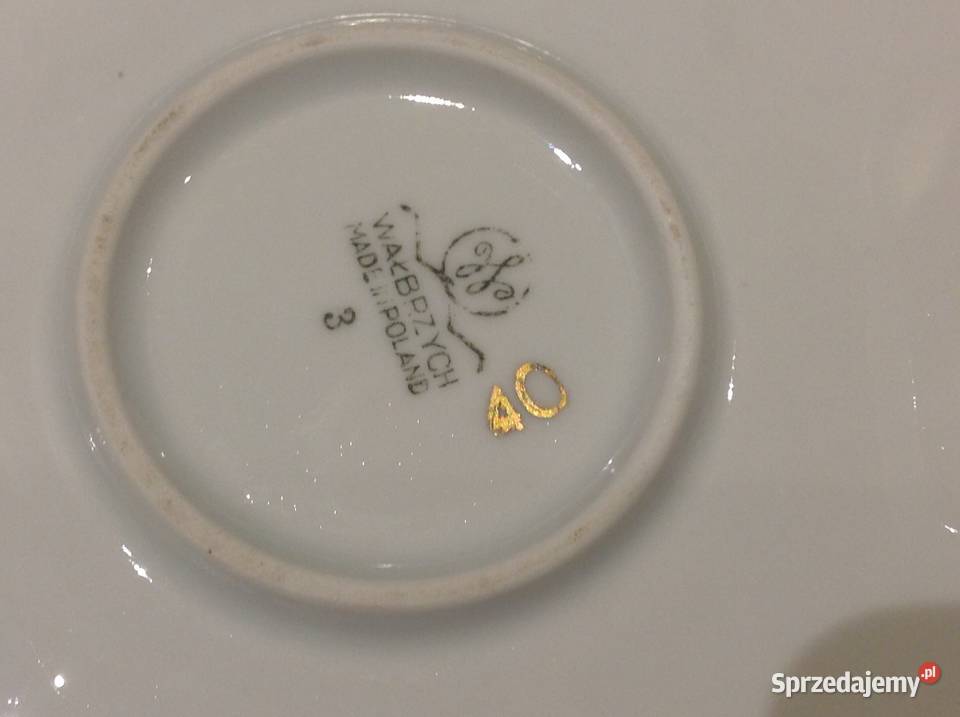 Duży Talerz Patera Pólmisek Porcelana WAŁBRZYCH lubuskie Nowa Sól