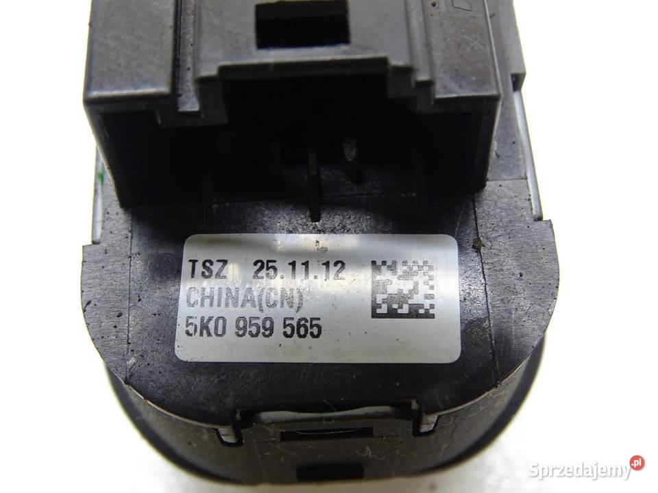 PRZEŁĄCZNIK REGULACJI LUSTEREK 5K0959565 VW Panele sterowania, przełączniki