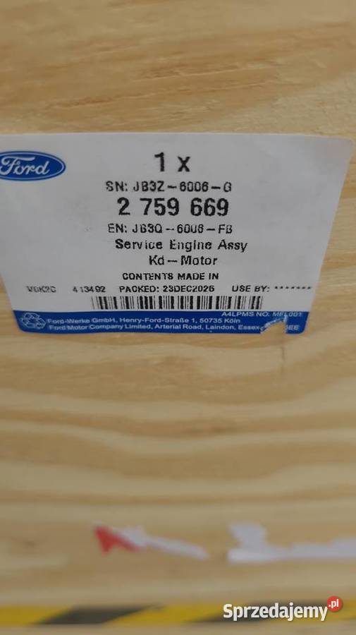 SILNIK FORD RANGER 20 ECOBLUE 2759669 JB3Q6006FB terenowe Radom
