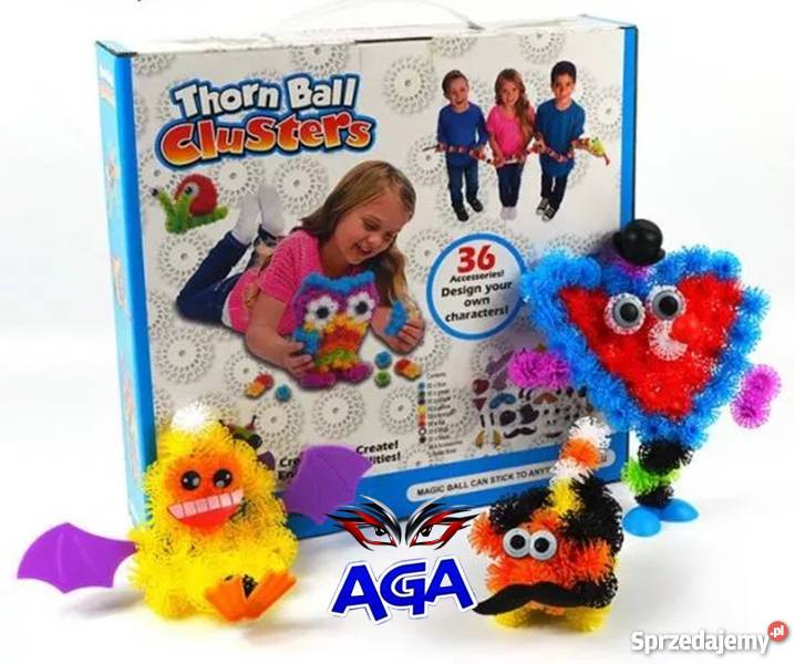 Thorn Ball Clusters 400 Elementów Kolorowe Rzepy