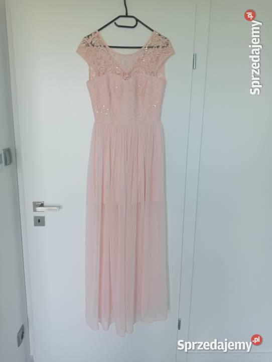 Sprzedam długą suknie różowy Chojniczki