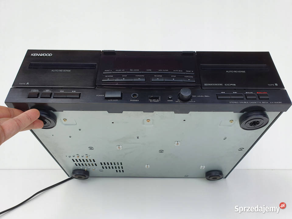 Kenwood magnetofon dwukasetowy KX w4080 Magnetofony wielkopolskie Międzychód