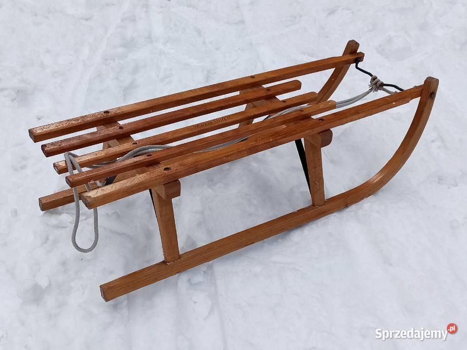 Sanki drewniane Davos Germina dł90