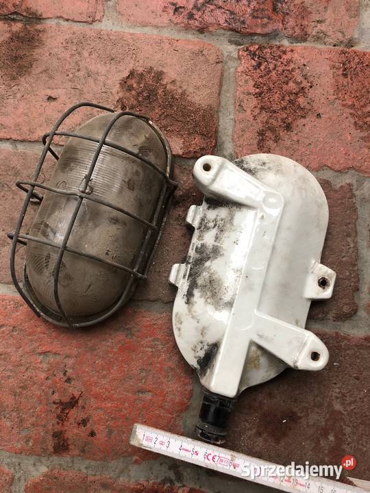 Lampa garażowa do piwnicy loftowa z kratka stara Pozostałe wielkopolskie
