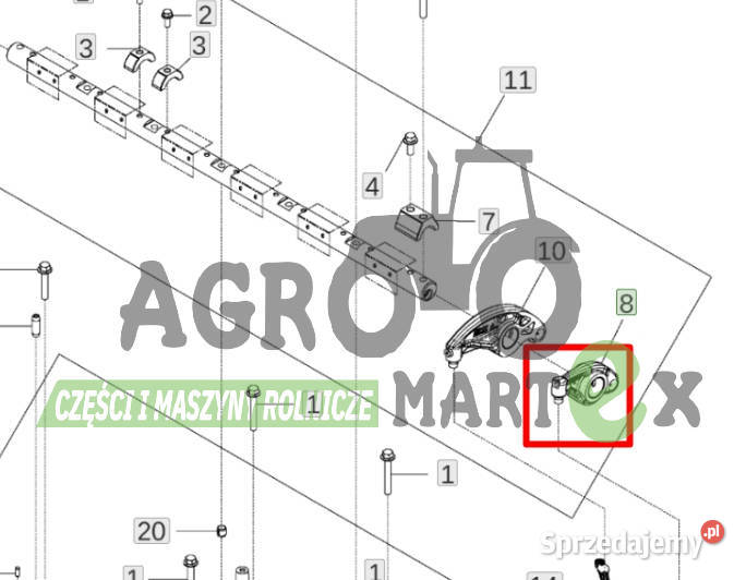 DZ122172 DZ104036 KONIK ZAWORU SSĄCEGO JD Pozostałe