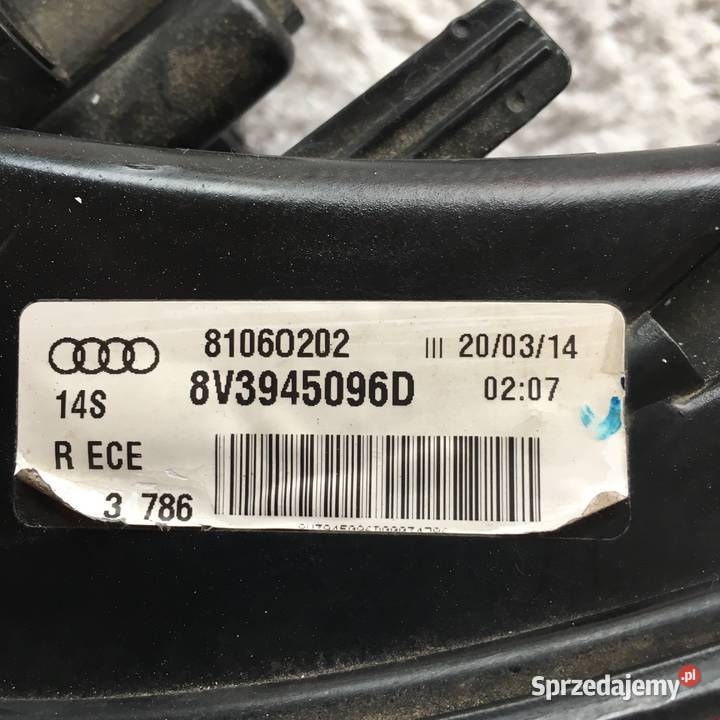 AUDI A3 S3 LAMPA TYŁ PRAWA LED ORYGINALNA Wejherowo