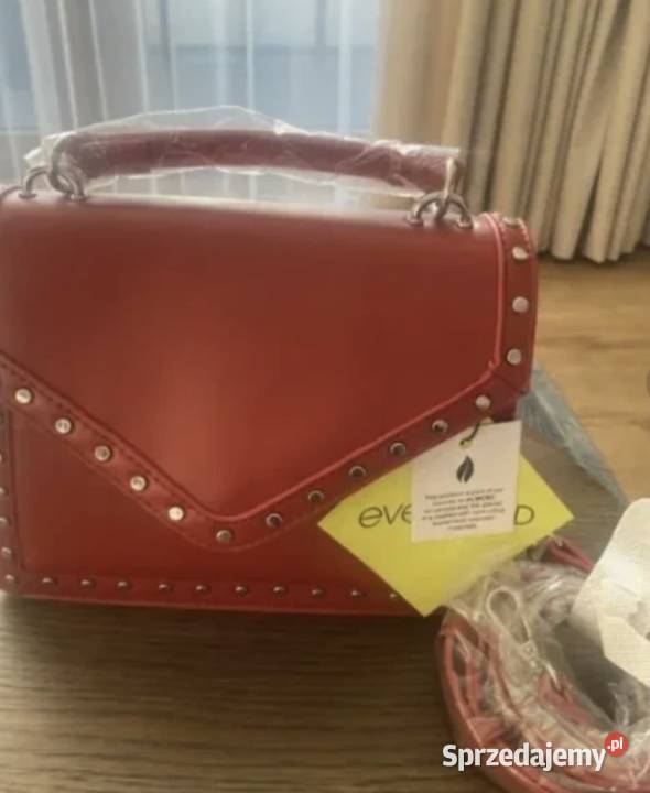 EvenOdd torebka z paskiem czerwona Nowa z metką Dla kobiet Kraków sprzedam