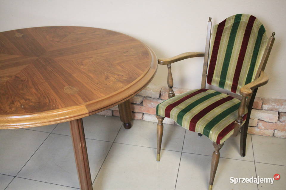 Stół jadalniasalon komplet krzeseł Pszczyna sprzedam