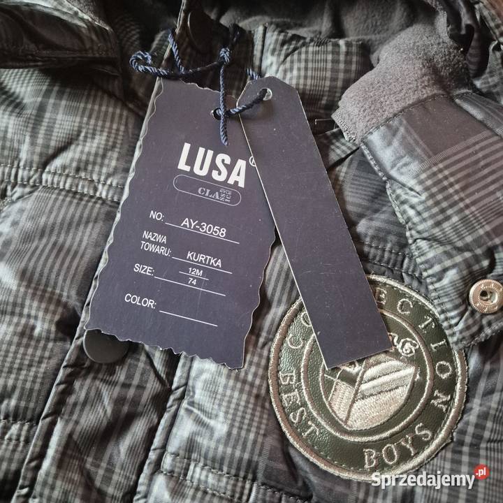 Kurteczka chłopięca w kratkę rozmiar 74 małopolskie Brzesko