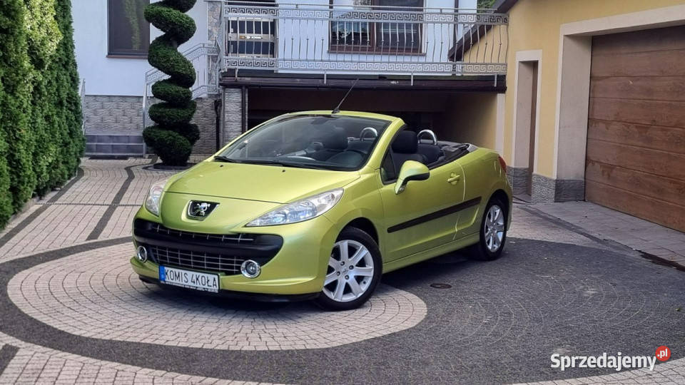 Peugeot 207 CC Cabrio Alu Klima GWARANCJA Zakup elektryczne lusterka mazowieckie Płońsk