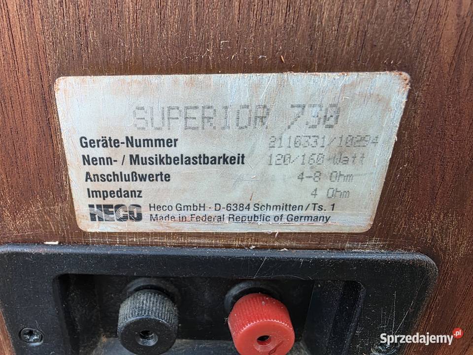 kolumny heco superior 730 vintage śląskie Chełm Śląski