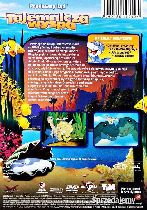 PRADAWNY LĄD TAJEMNICZA WYSPA DVD Kalisz