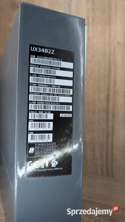 Laptop Asus UX3402Z i71260P 512GB 16GB Zasilacz śląskie Ruda Śląska