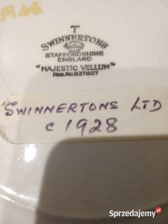 Piękna patera Swinnertons Staffordshire Majestic Częstochowa