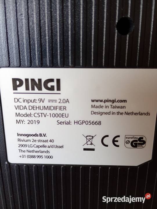 Osuszacz powietrza pingi Vida