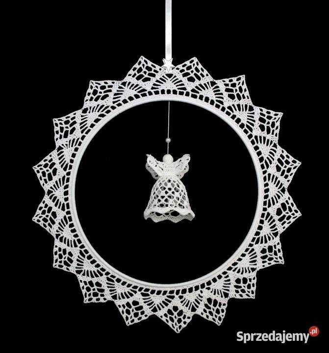 Zawieszka na okno szydełkowa 32 Anioł Z172 Kluczbork sprzedam