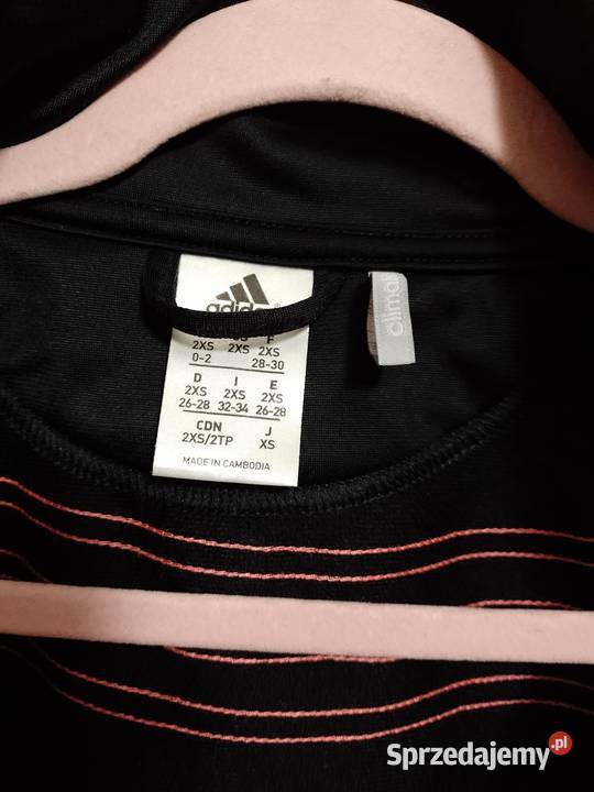 2XS ADIDAS Czarne rozsuwana bluza sportowa Kraków