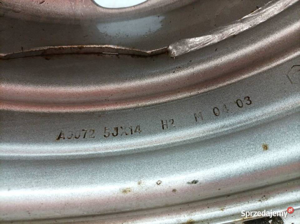 FELGA STALOWA R14 5X1143 ET31 OC60MM 5JX14 stalowe