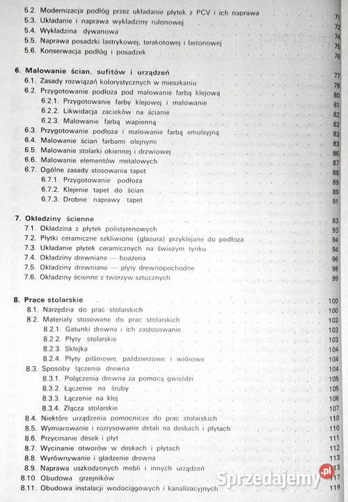 Remont i przebudowa mieszkania Wiesław Rok wydania 1992 Pozostałe Chełm sprzedam