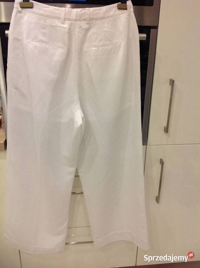 Białe Spodnie Damskie MISS SIXTY L szeroka Nowa Sól