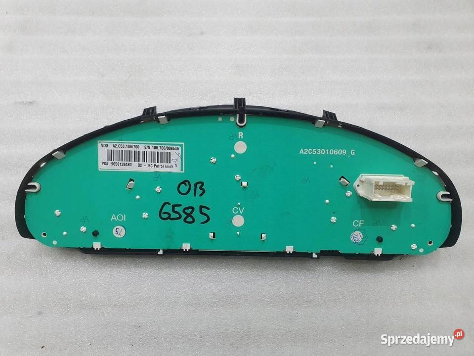 LICZNIK ZEGARY PEUGEOT 407 20 HDI EU 9658138480 wielkopolskie