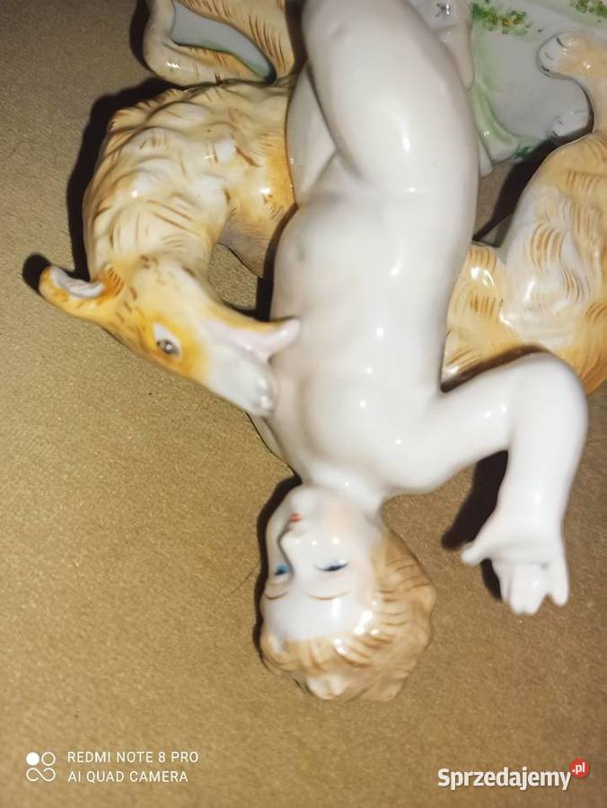 Figurka Putto z chartem Syg Import Gdańsk sprzedam
