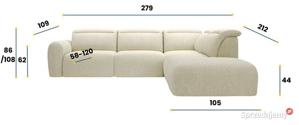 Narożnik CORSO zamknięty COMFORTEO wiele tkanin sprzedam