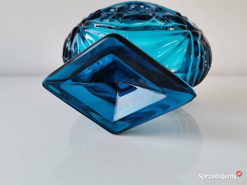 Stara niebieska żardiniera Róża huta Hortensja śląskie Katowice