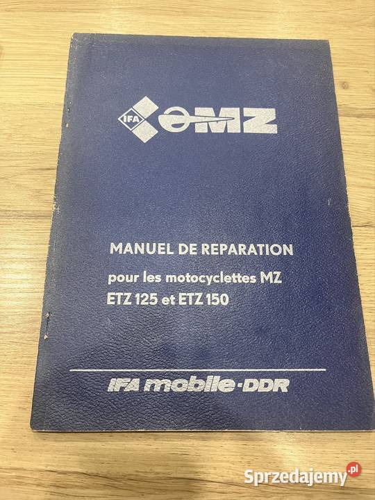 Książka instrukcja obsługi mz etz 125150 export Wola Raniżowska sprzedam