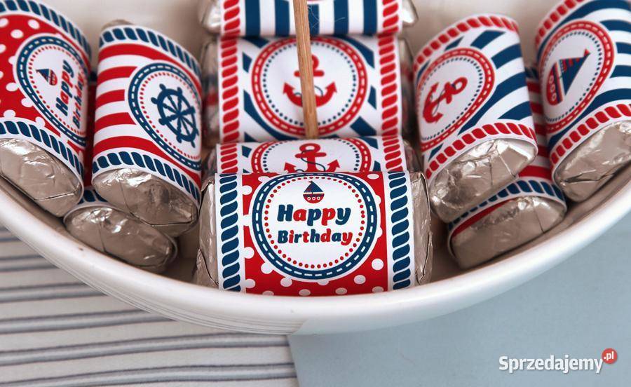 Marynarz granat szablony urodziny słodki stół Poznań