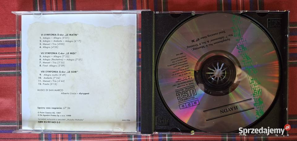 Muzyka mistrzów Haydn Wczesne symfonie CD CD małopolskie Kraków