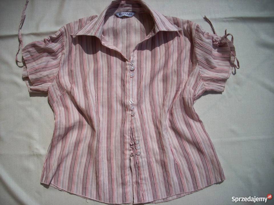 Merrage Bluzka Koszula Paski Troki 42 44