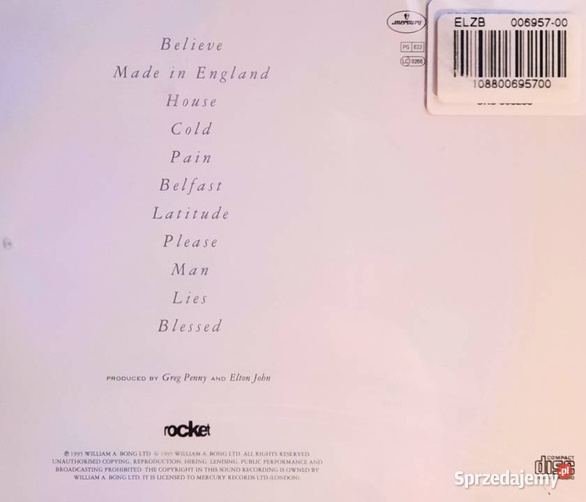 CD Nowa Wspaniały Album CD ELTON JOHN Made In Płyty i kasety Gliwice