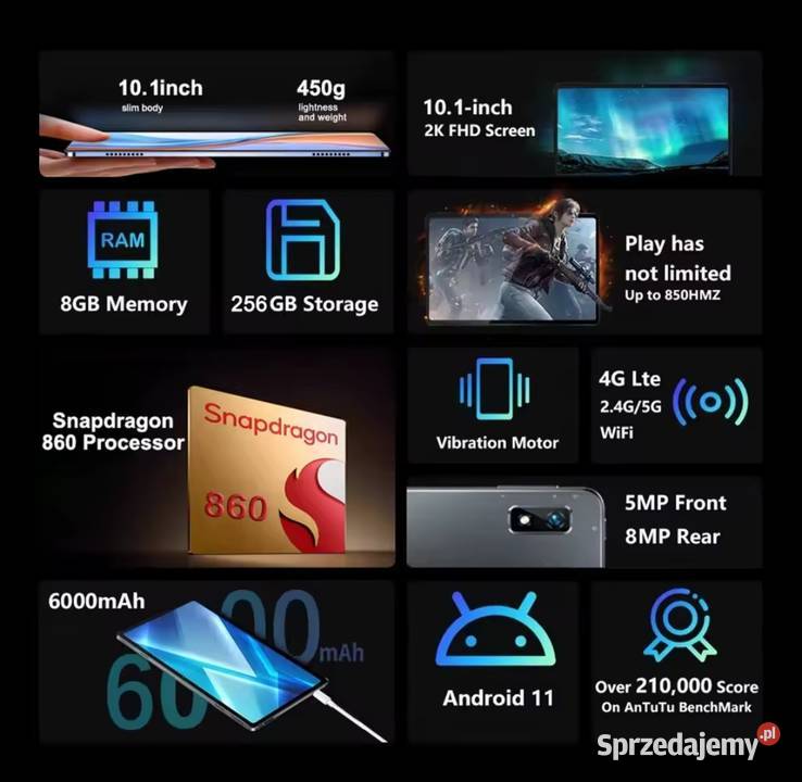 Tablet 101 Aupo Zeus 10 Pro HD Slim 8GB Tablety i palmtopy