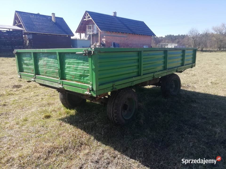 Przyczepa rolnicza sztywna na niskich kolach