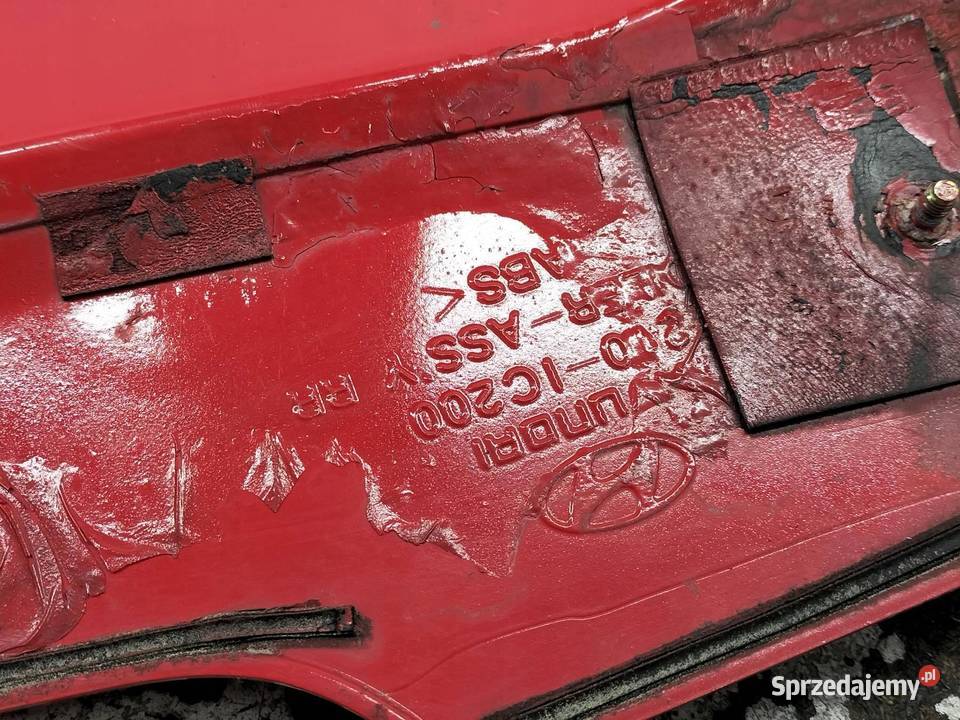 SPOILER LOTKA KLAPY TYŁ CZERWONA Hyundai Getz I