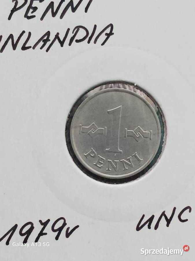 1 Penni Finlandia 1979 UNC Konin