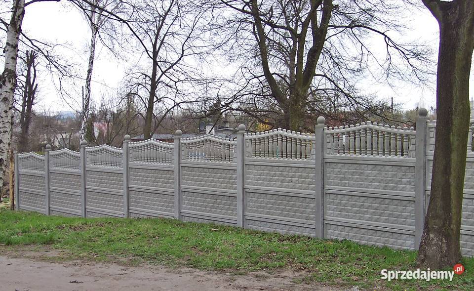 Płyty ogrodzeniowe różne wzory Miękowo