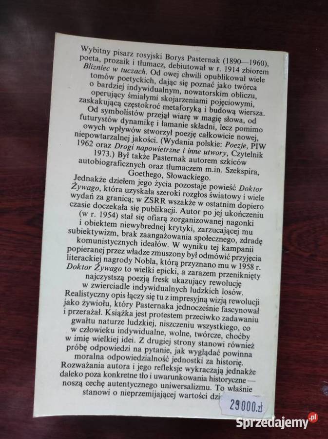 Doktor Żywago Borys Pasternak świętokrzyskie Kielce
