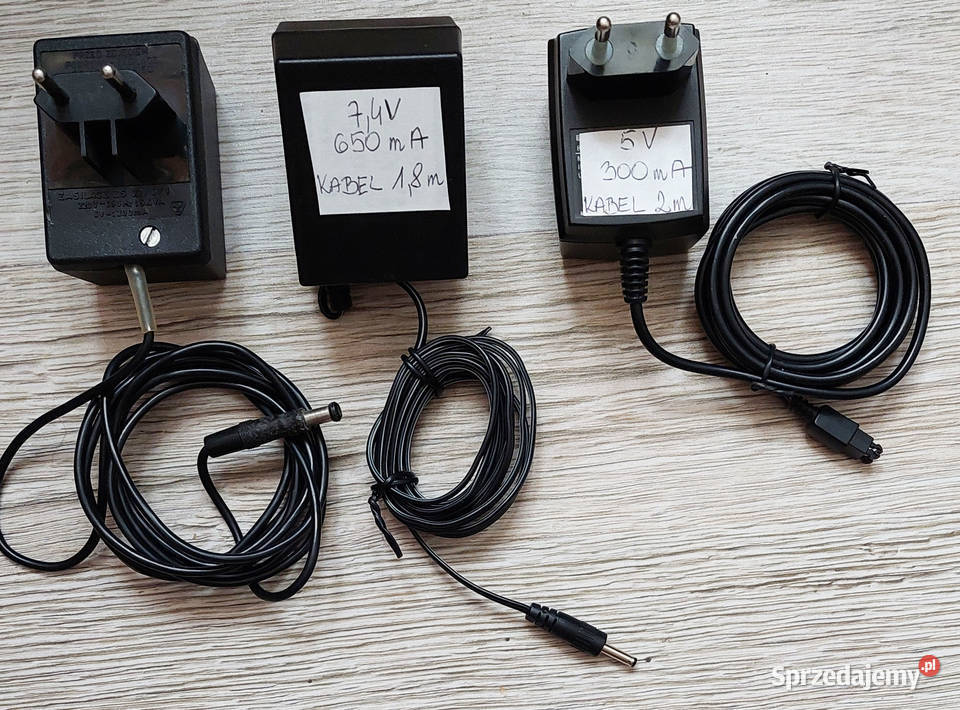 5 zasilaczy wtyczkowych Pozostałe Legnica sprzedam
