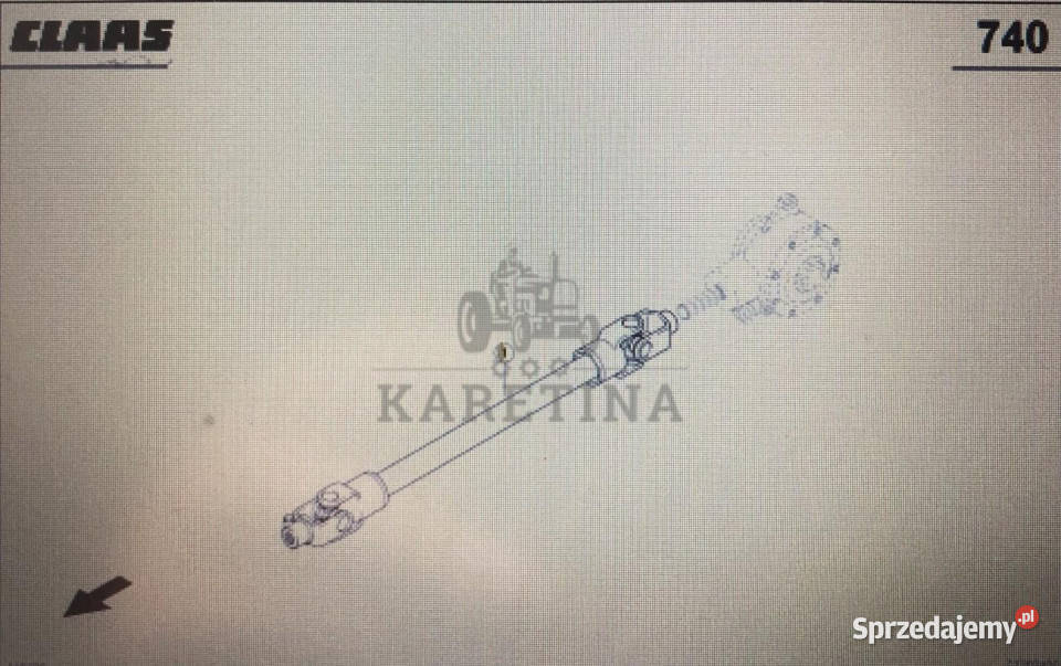 CLAAS 00 0855 872 1Claas wałek przegubowyClaas Jastrzębniki