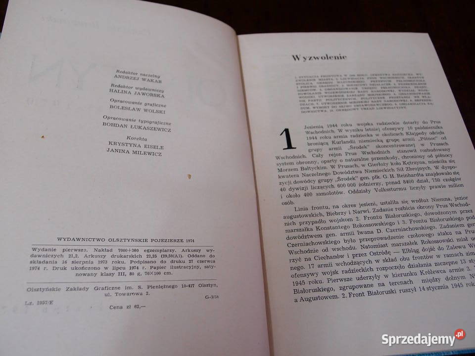 książki Olsztyn Tom I A Wakar i Tom II Czsław Łódź