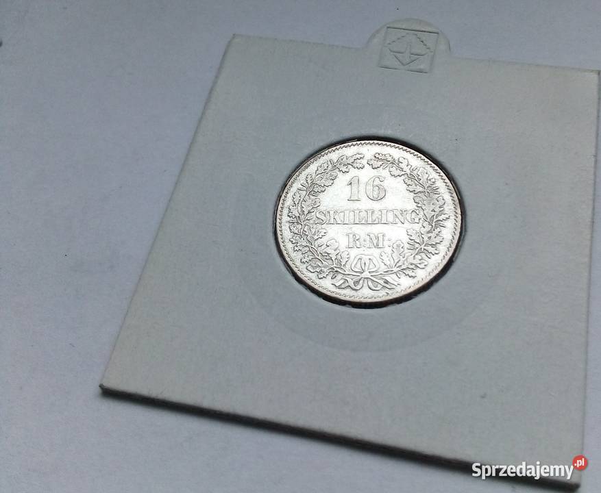 DANIIA16 SKILLING1857 r SREBRO 0500 FREDERICVS V mazowieckie sprzedam