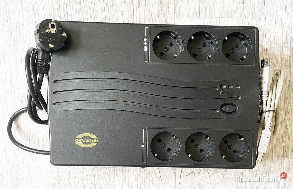Zasilacz UPS ORVALDI 750 SP o pojemności sprzedam