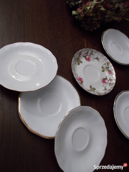 Złocenia Porcelanowe Talerzyki Podstawki zachodniopomorskie Szczecin