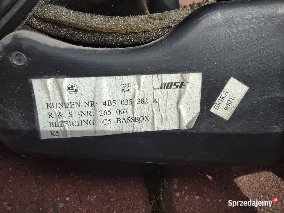 Audi A6 C5 wzmacniacz tuba BOSE subwoofer sedan Części samochodowe
