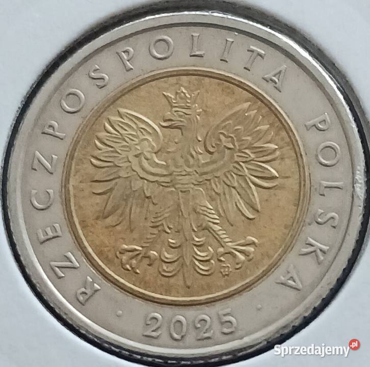 5 Złotych 2025 r 2 Błąd mennicy wielkopolskie