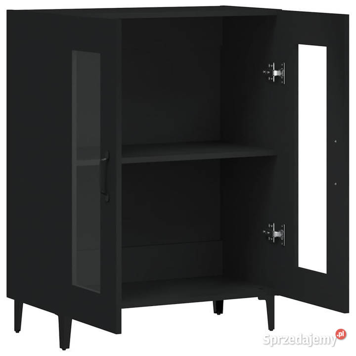 Szafka czarna 695x34x90 materiał drewnopochodny