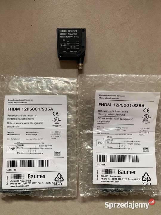 BAUMER ELECTRIC FHDM 12P5001S35A mazowieckie Warszawa sprzedam